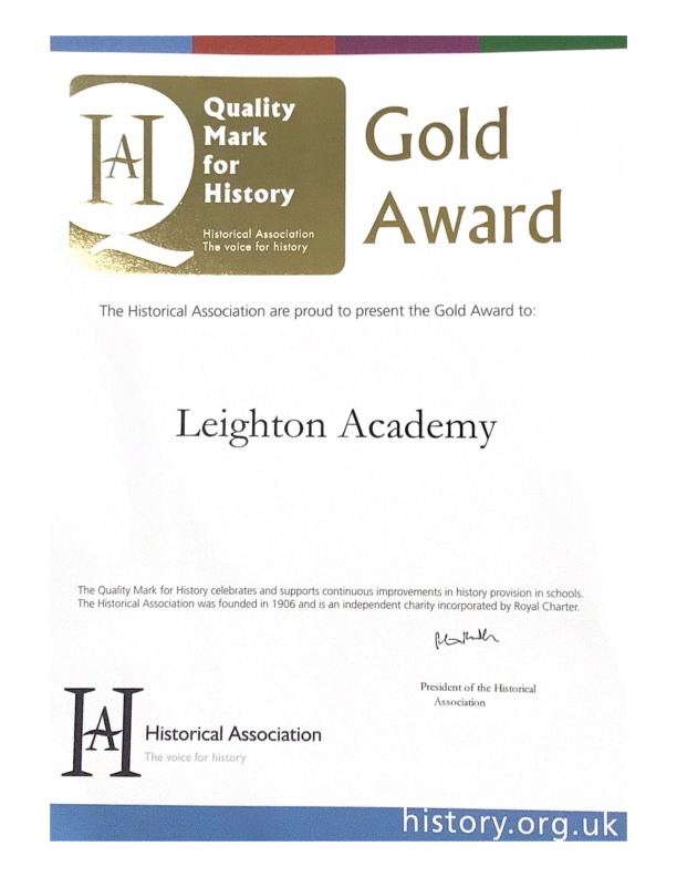 History Quality Mark Certificate